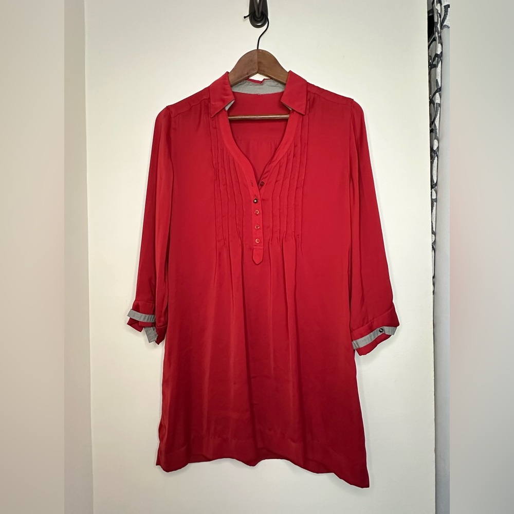 Elegant Red Chemise